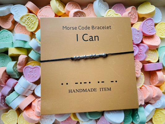 i can bracelet on candy hearts