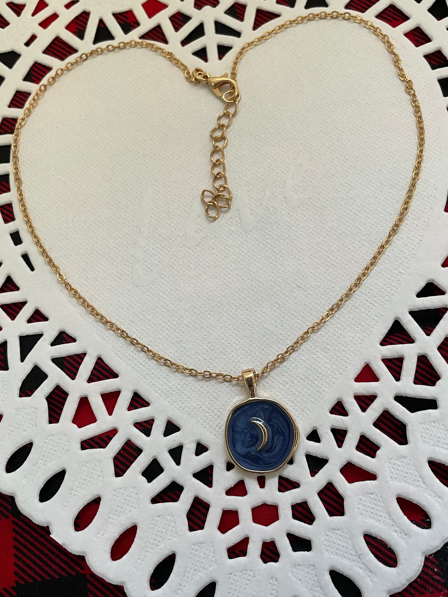 Shine Collection: Crescent Moonlight Pendant on 16" chain